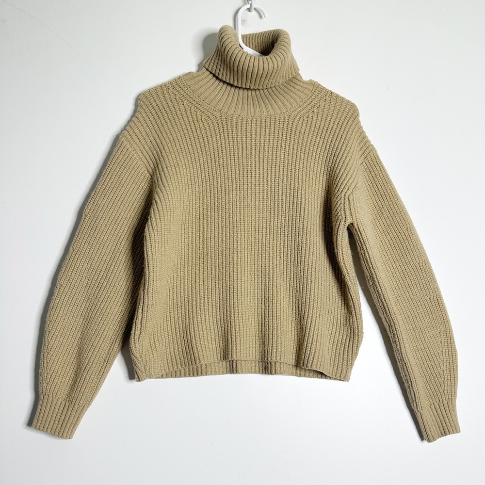 MOTF knit turtleneck pullover wool blend sweater
